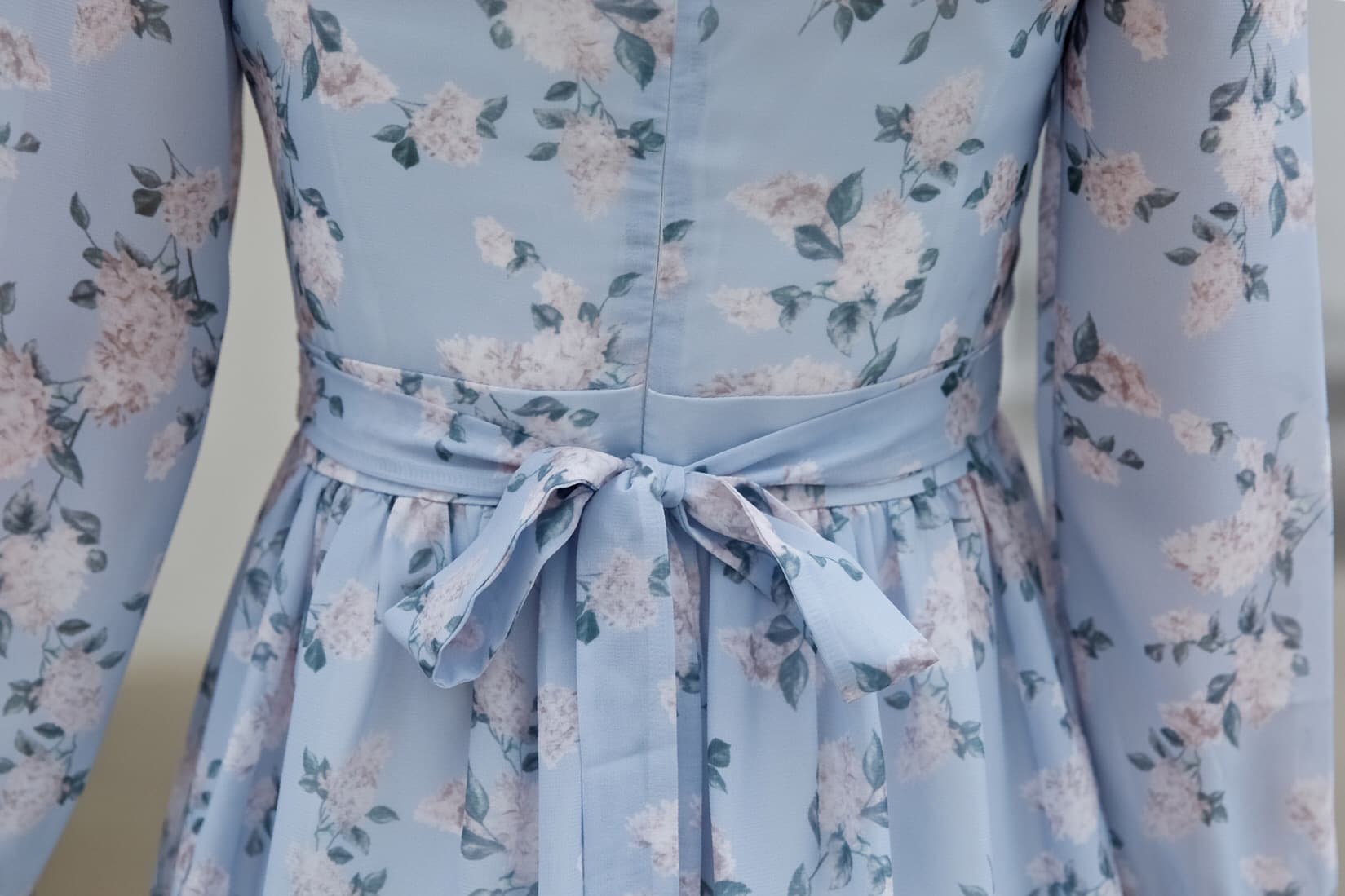 大人かわいい服 花柄レース切替ガーリーフリルワンピ