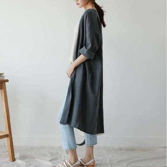 大人かわいい服 ゆるふわシルエットの大人ロングカーディガン