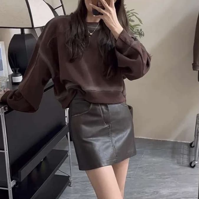 大人かわいい服 ゆったりデザイン ドルマンスリーブニット