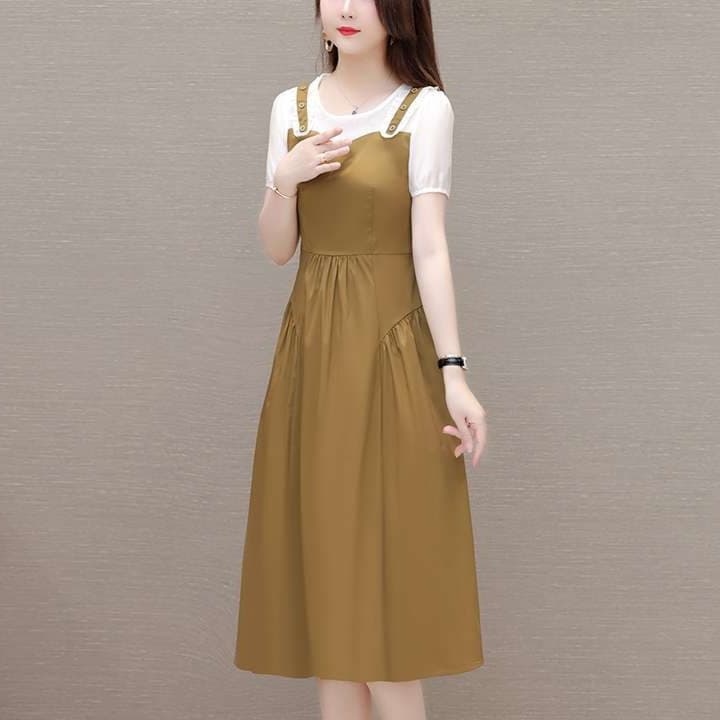 大人かわいい服 優雅さ漂うサロペットワンピース