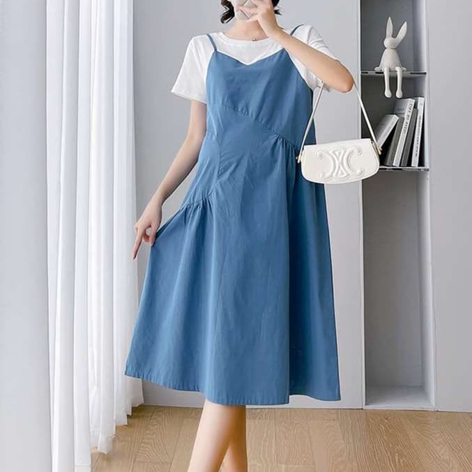 大人かわいい服 さわやかリラックス キャミワンピース