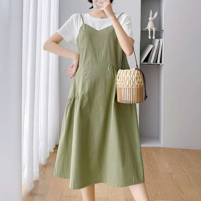 大人かわいい服 さわやかリラックス キャミワンピース