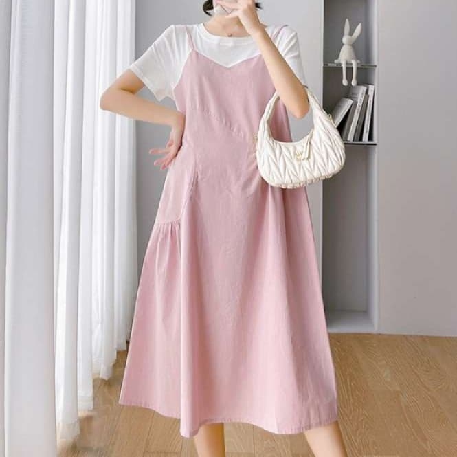 大人かわいい服 さわやかリラックス キャミワンピース
