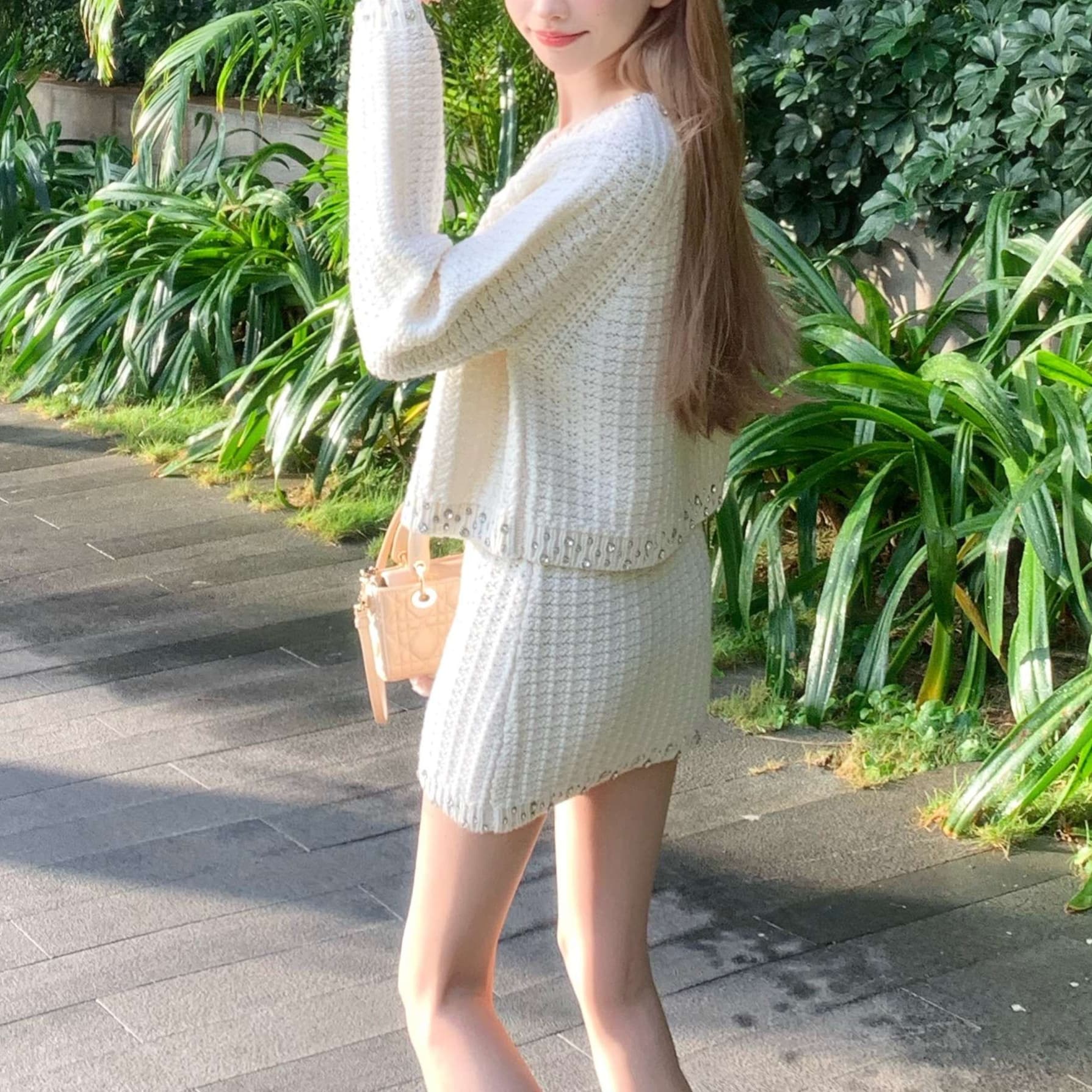 大人かわいい服 フェアリーカーディガンワンピース