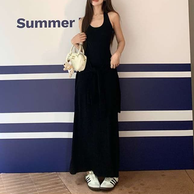 大人かわいい服 美シルエット フレアロングワンピース