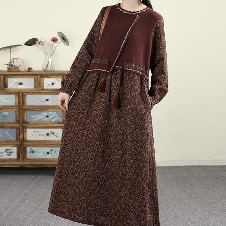大人かわいい服 ふんわりシルエット マキシワンピース