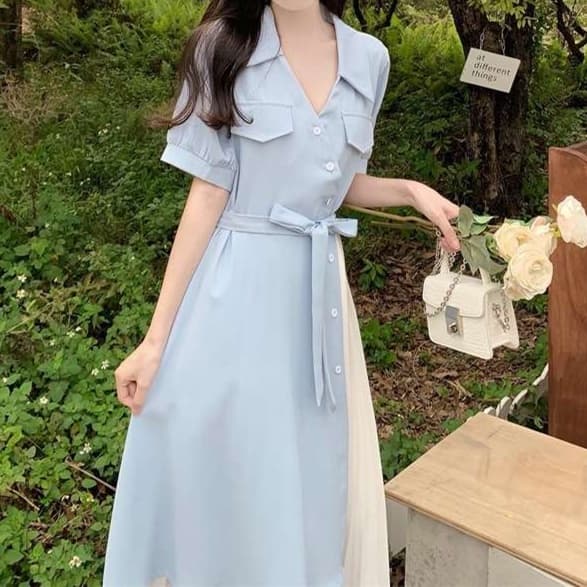 大人かわいい服 ガーリークラシックワンピ