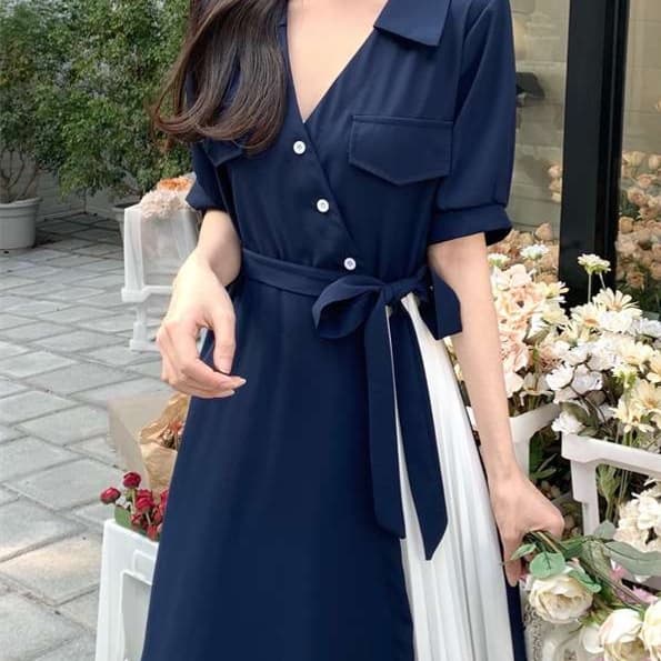 大人かわいい服 ガーリークラシックワンピ