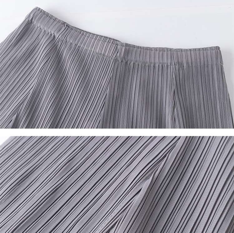 大人かわいい服 美シルエット プリーツパンツ
