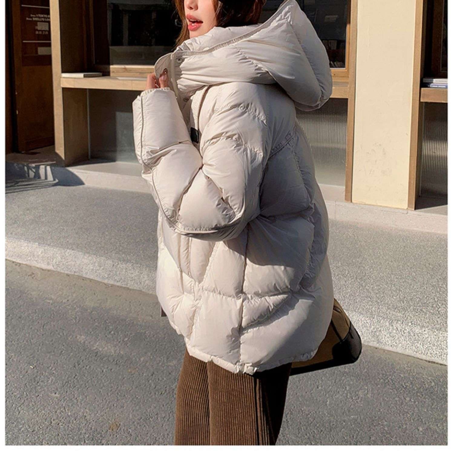 大人かわいい服 ふわもこかわいいダウンコート