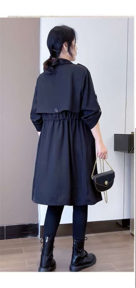 大人かわいい服 ゆったりドレープデザインコート