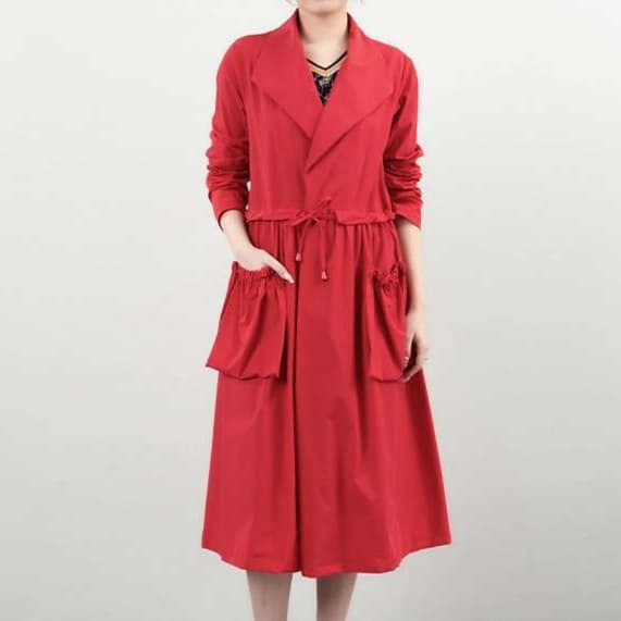 大人かわいい服 クラシック エレガントロングトレンチ