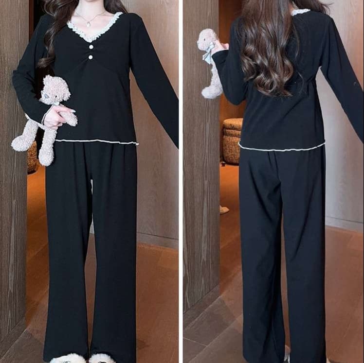 大人かわいい服 シルキーパジャマセット