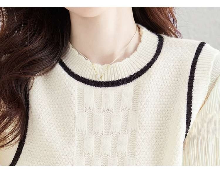 大人かわいい服 ふんわり袖 フェミニンニットプルオーバー