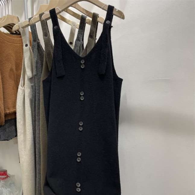 大人かわいい服 レイヤードジャンパースカート