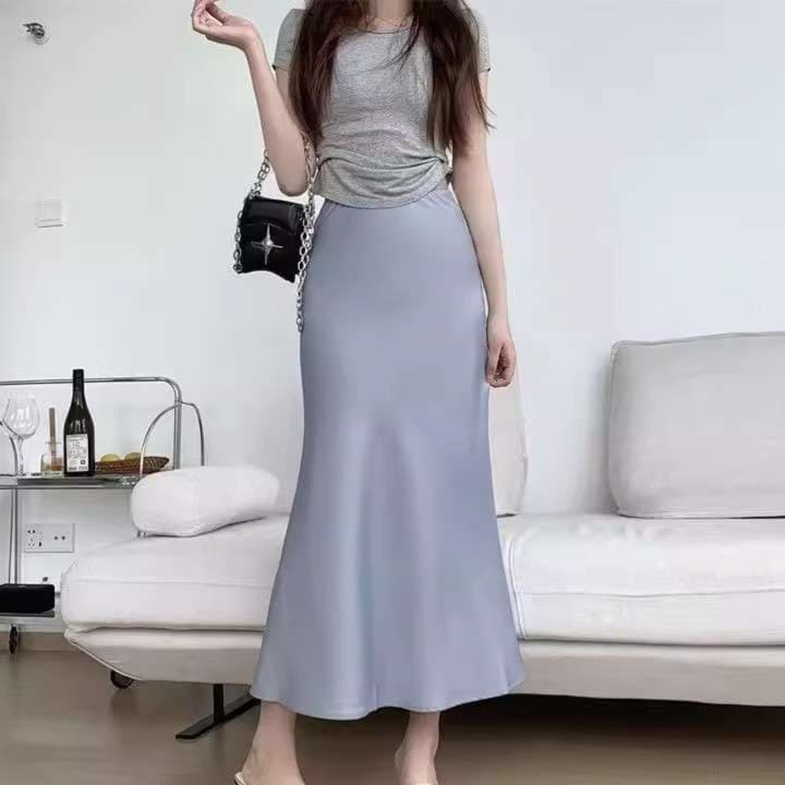 大人かわいい服 美シルエット マーメイドロングスカート
