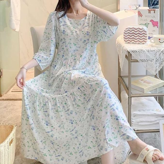 大人かわいい服 ゆったりリラックスワンピース
