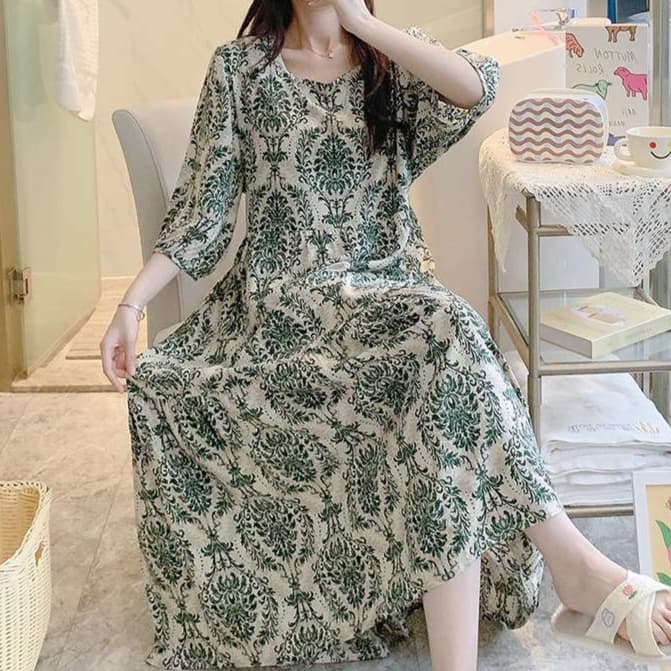 大人かわいい服 ゆったりリラックスワンピース