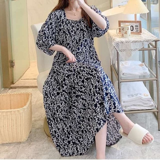 大人かわいい服 ゆったりリラックスワンピース