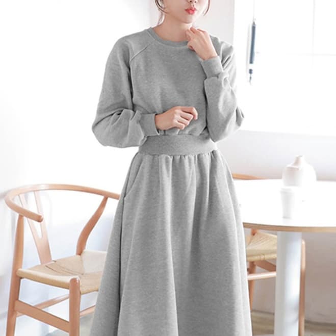 大人かわいい服 上品ふんわりワンピ