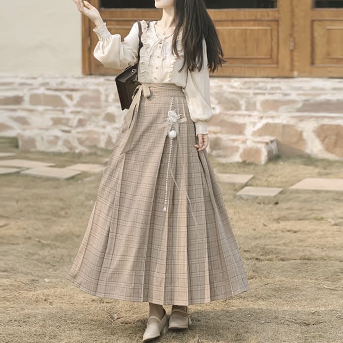 大人かわいい服 上品レトロセットアップ