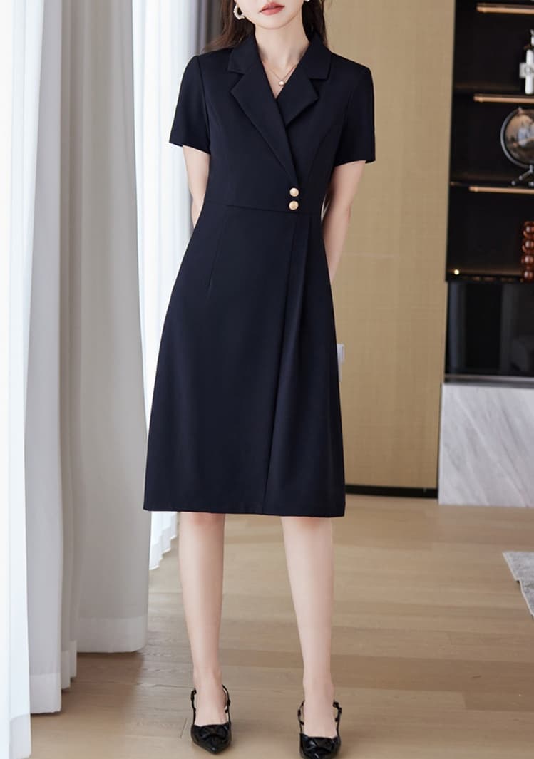 大人かわいい服 クラシカルクロスワンピース