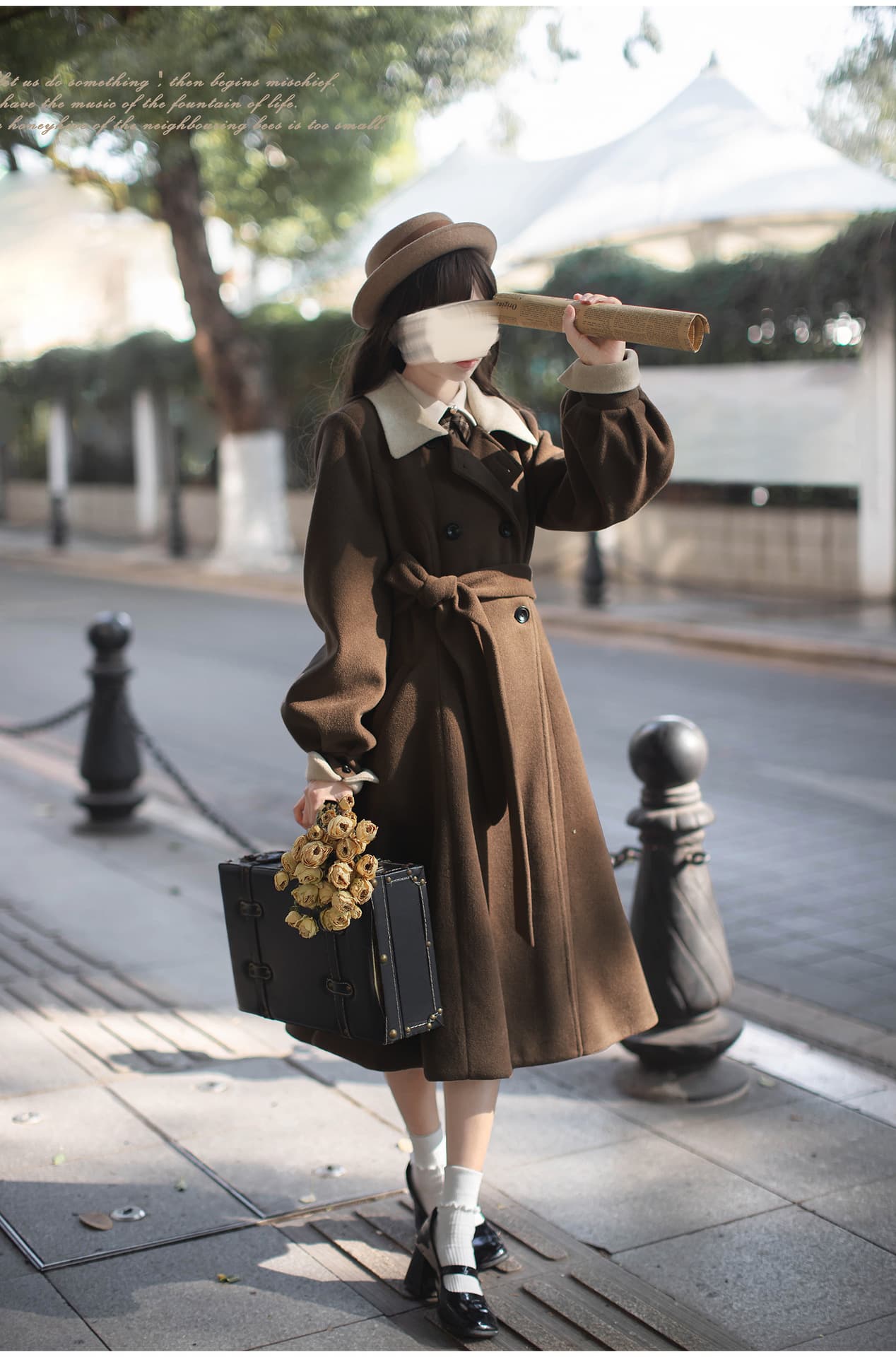大人かわいい服 レトロクラシックチェック フリルワンピース