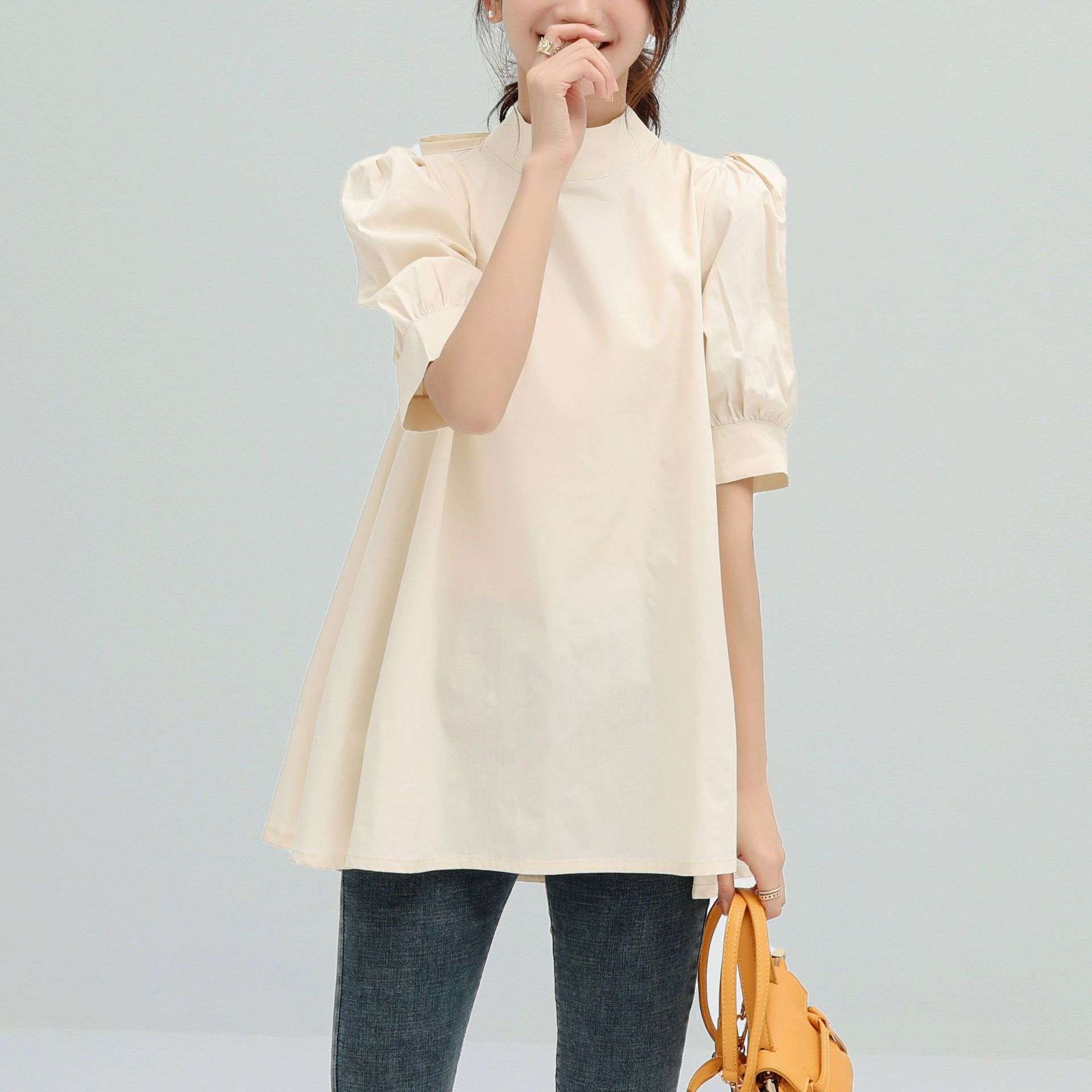 大人かわいい服 バックリボンブラウス