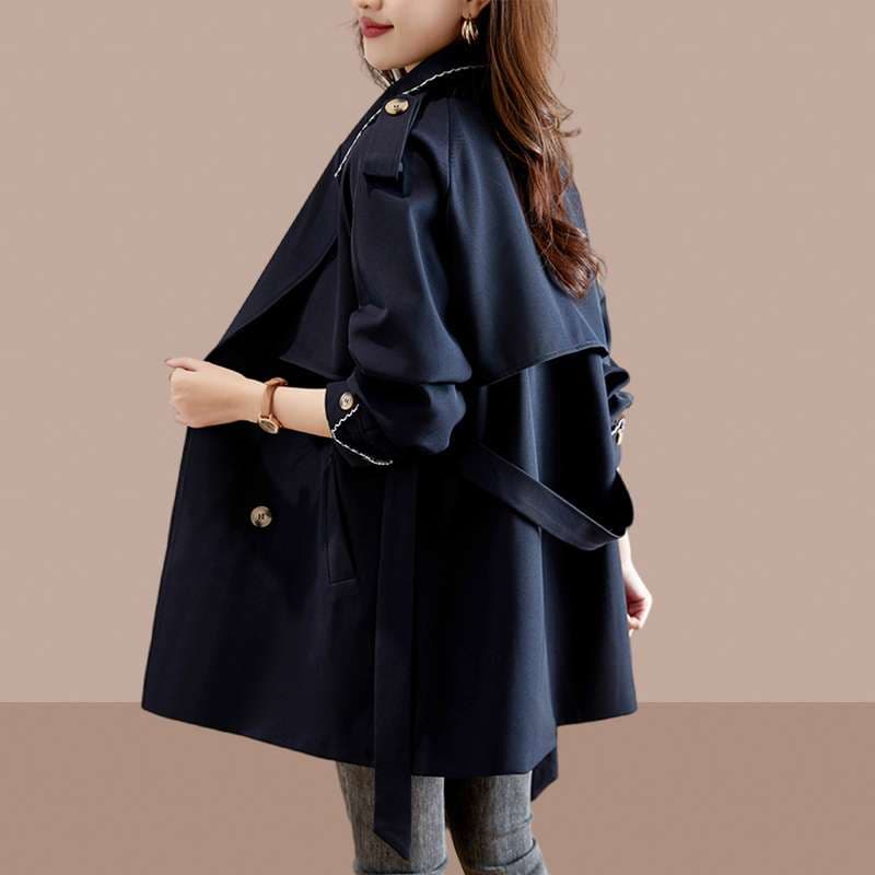 大人かわいい服 フェミニンミリタリートレンチ