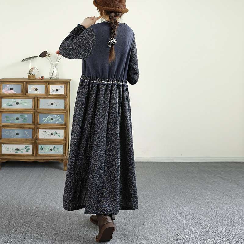 大人かわいい服 ふんわりシルエット マキシワンピース