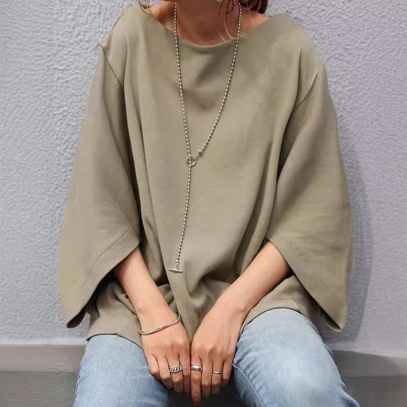 大人かわいい服 カジュアルゆったりブラウス