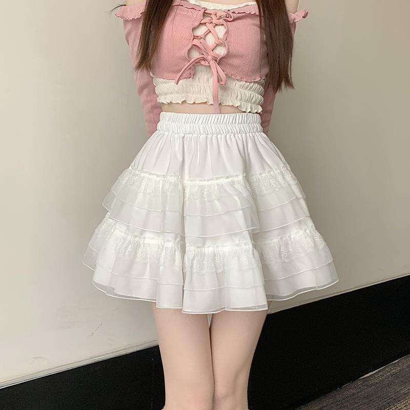 大人かわいい服 エアリーフレアスカート