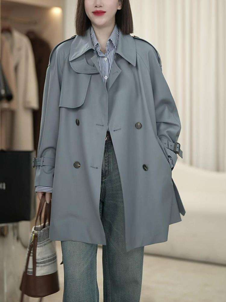 大人かわいい服 ゆったりシルエット クラシカルトレンチコート