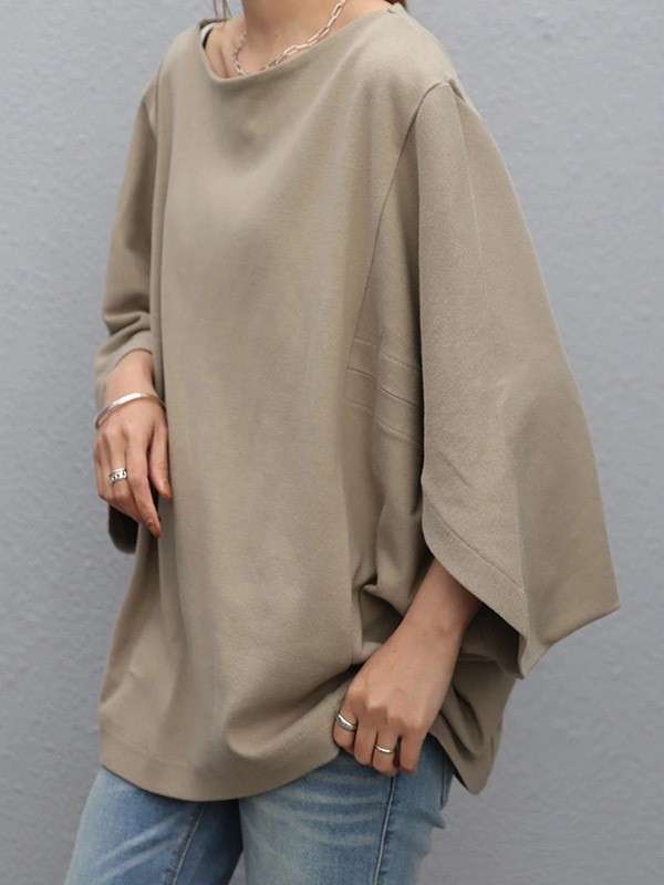 大人かわいい服 カジュアルゆったりブラウス