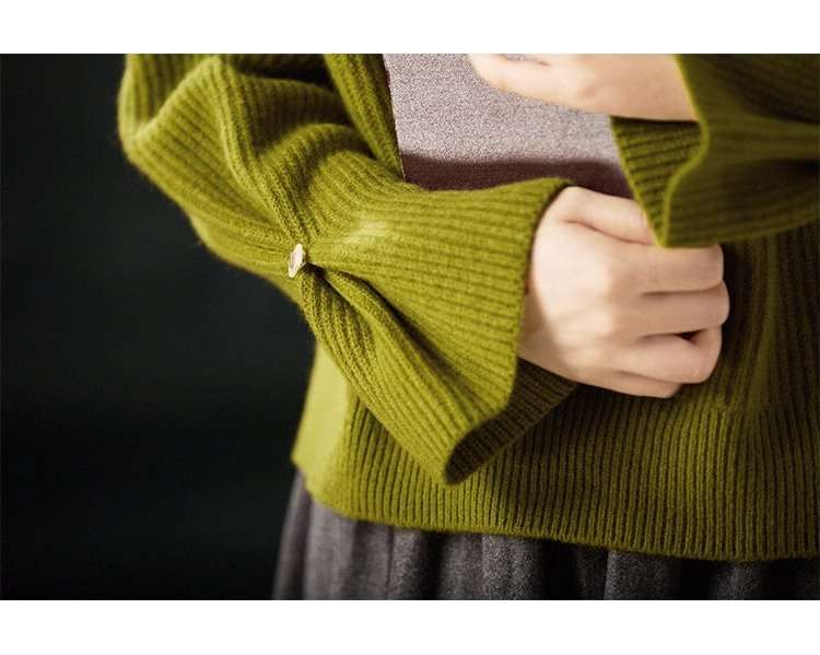 大人かわいい服 ニットプルオーバー