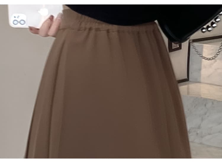 大人かわいい服 ふんわり優美プリーツスカート