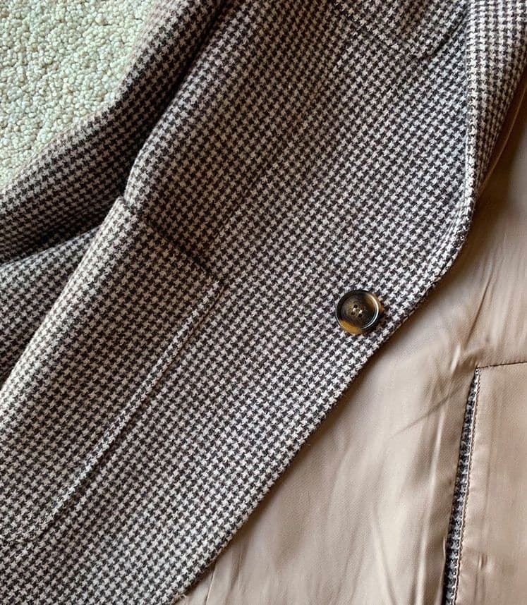 大人かわいい服 上品チェック テーラードジャケット