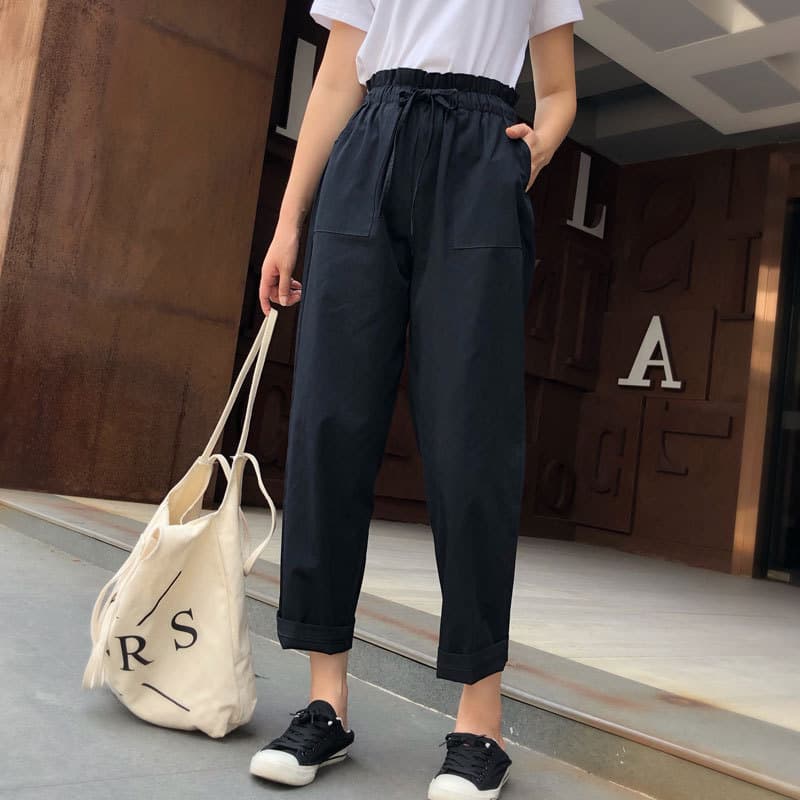 大人かわいい服 ふんわりリボン ワイドパンツ