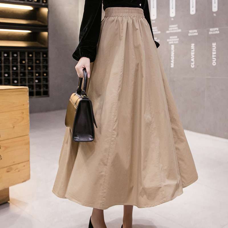 大人かわいい服 ギャザーボリューム ロングスカート