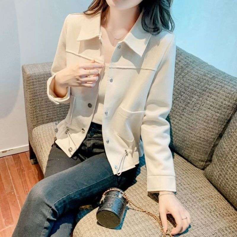 大人かわいい服 ドロップショルダージャケット