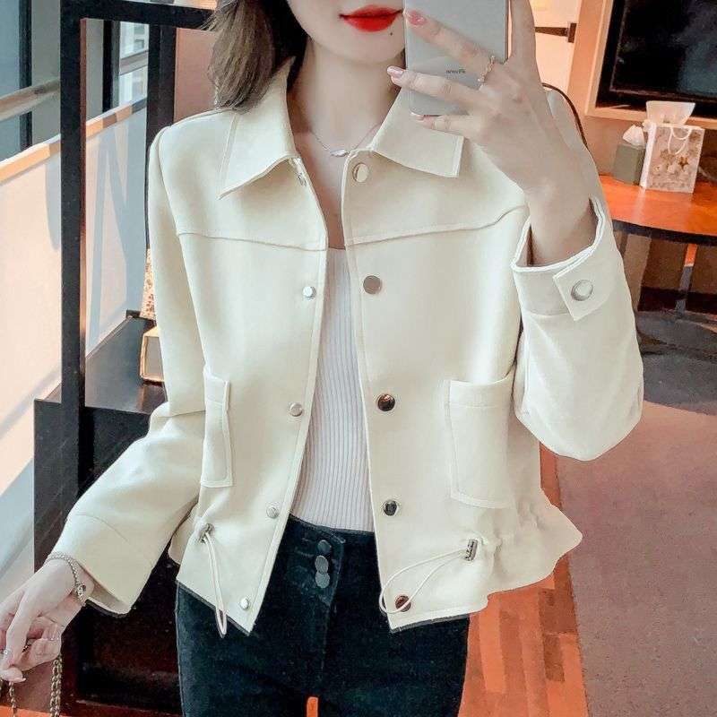 大人かわいい服 ドロップショルダージャケット
