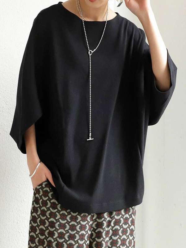大人かわいい服 カジュアルゆったりブラウス