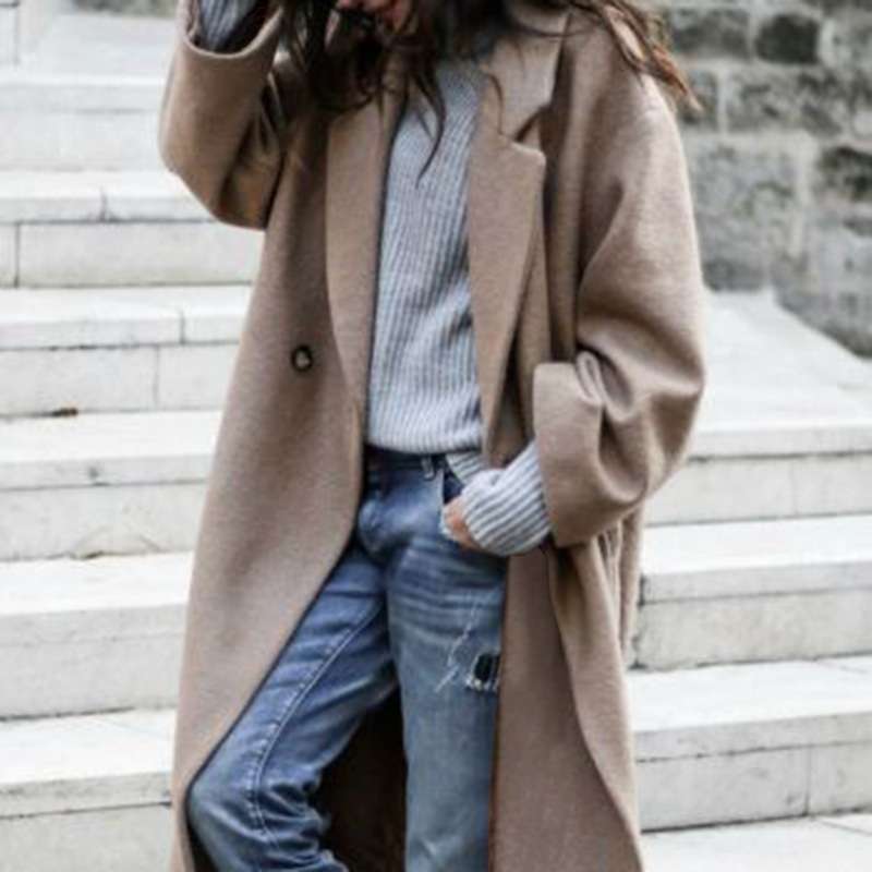 大人かわいい服 ゆったりシルエットコート