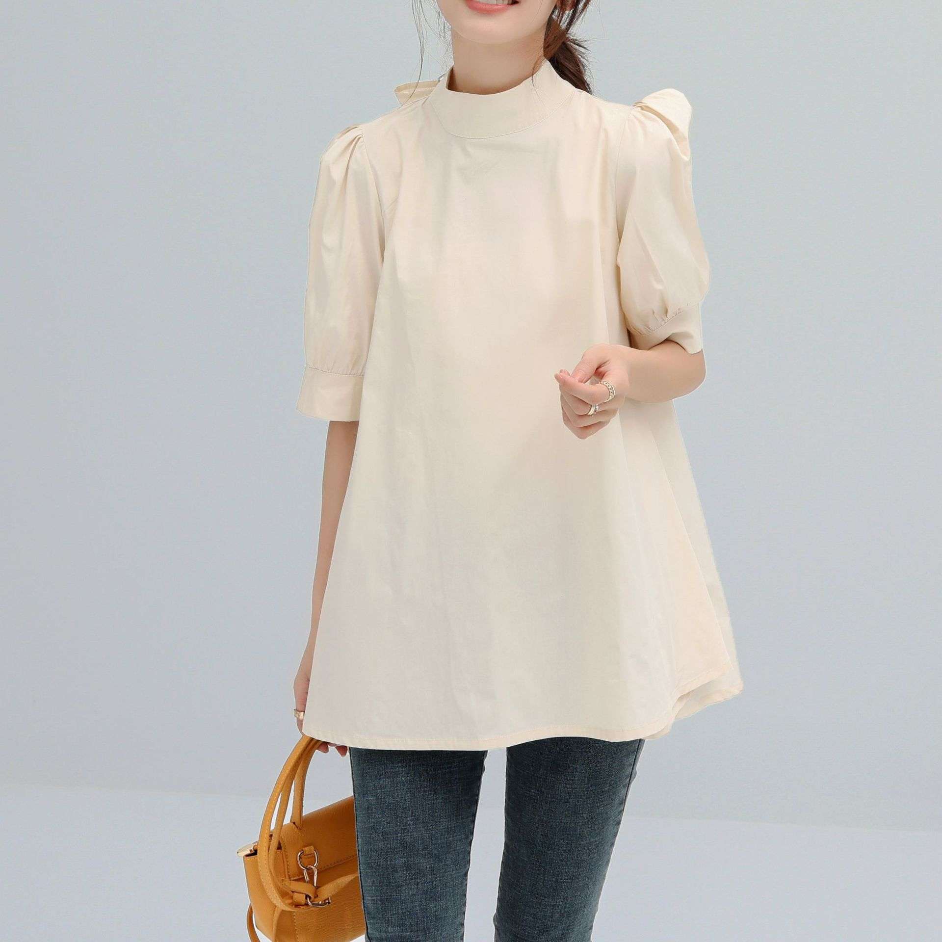 大人かわいい服 バックリボンブラウス