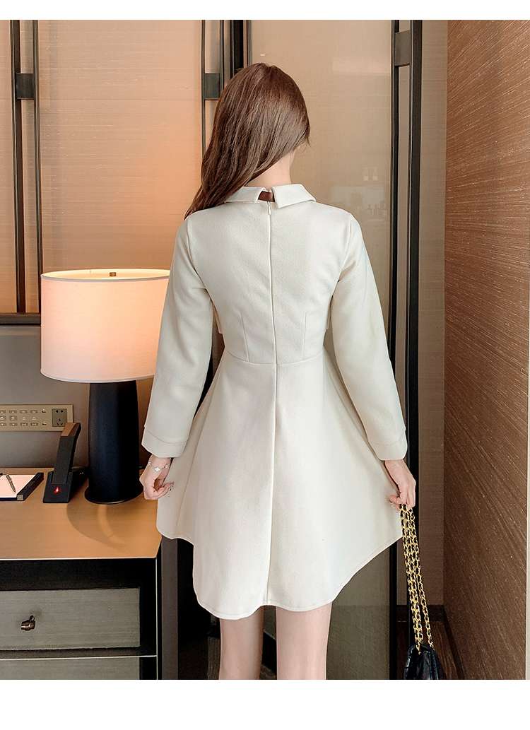 大人かわいい服 クラシカルリボン付き ワンピース