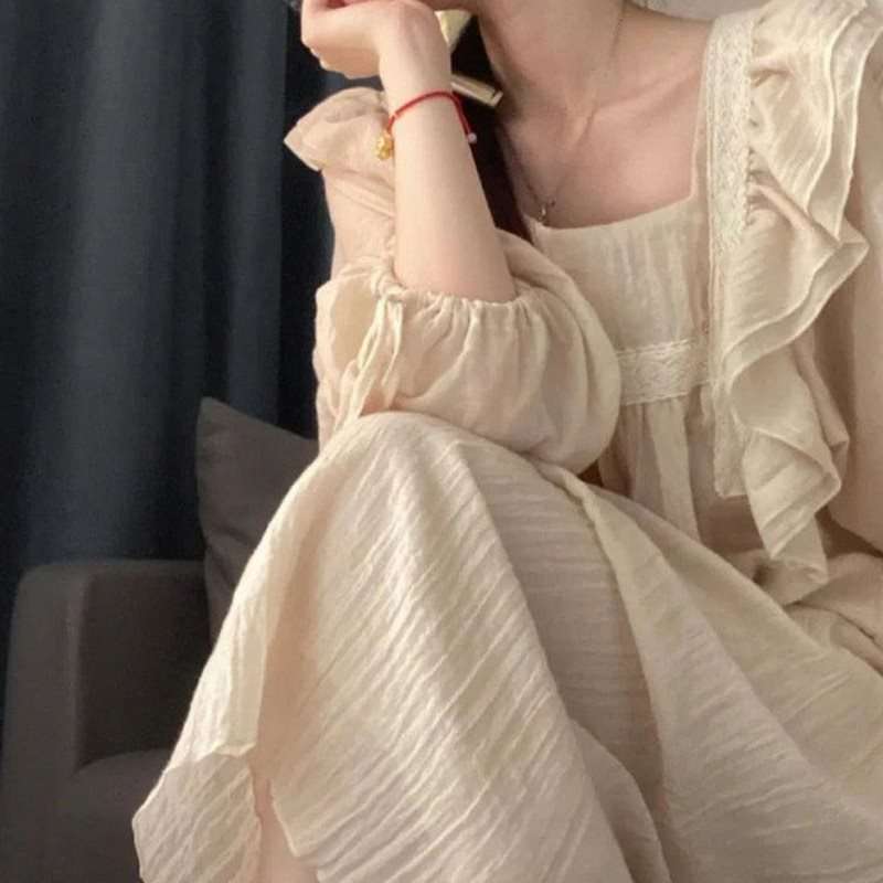 大人かわいい服 フリルレース ロマンティックワンピース