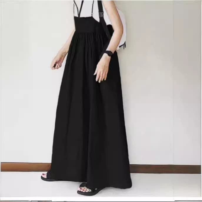 大人かわいい服 ナチュラルプリーツ キャミロングワンピース