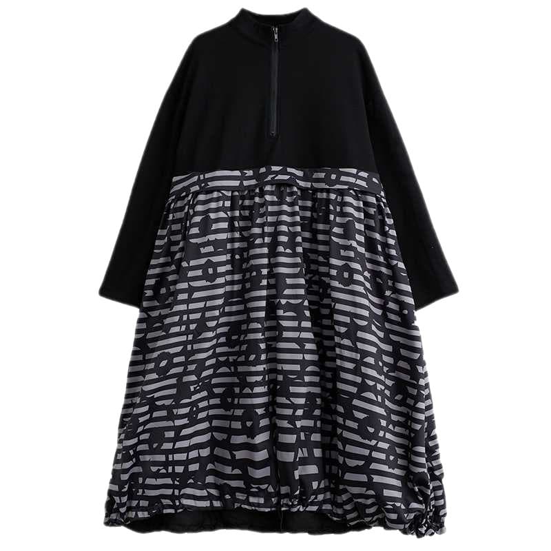 大人かわいい服 バルーンシルエットワンピース