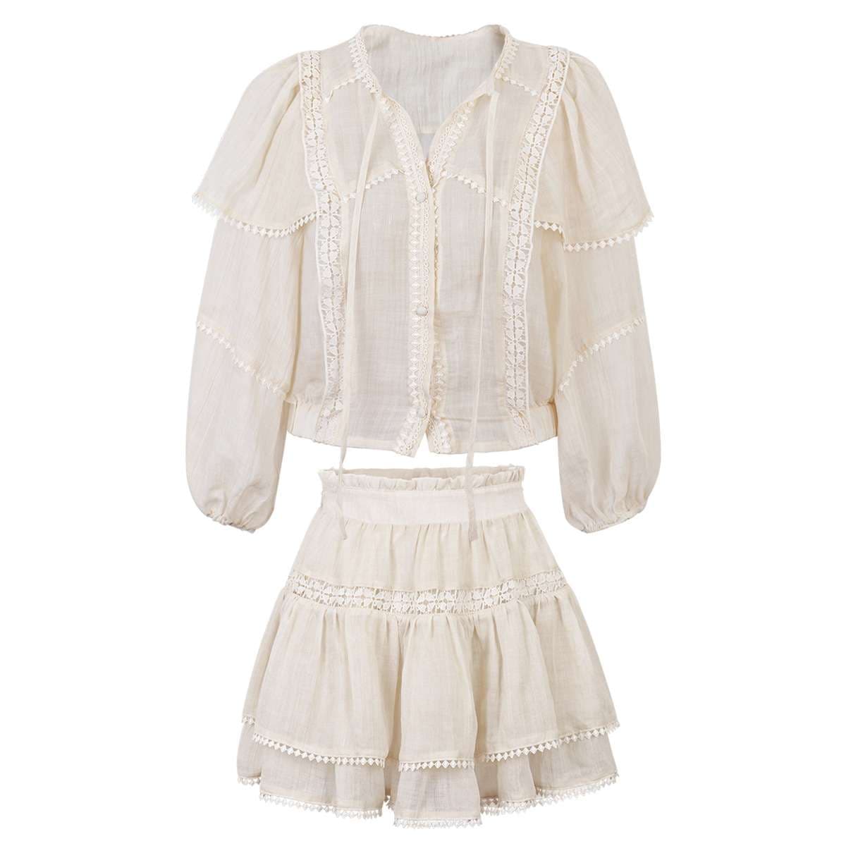 大人かわいい服 上品ガーリー ロマンティックワンピ