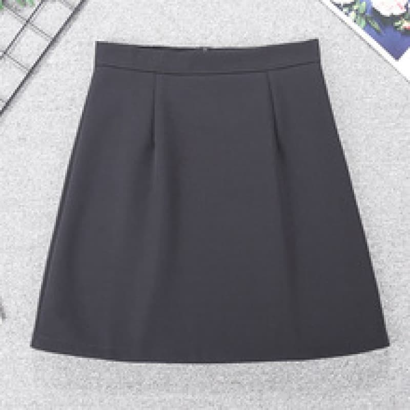 大人かわいい服 脚長見え ハイウエストAラインミニスカート